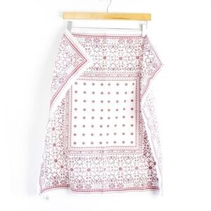 St Michael pink print square scarf classy preppy accessory bandana ethnic cute